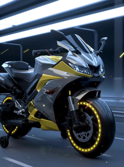 Moto électrique sportif 12V - Noir – Image 6