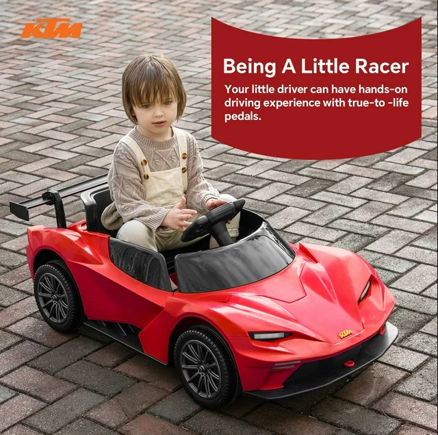 Voiture électrique Sportive Style KTM 12V - Rouge – Image 2