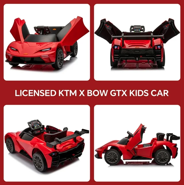 Voiture électrique Sportive Style KTM 12V - Rouge – Image 5