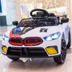 Voiture électrique de course Style BMW 6V - Blanc