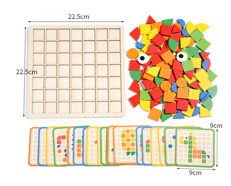 Puzzle mosaïque tangram en bois - 120 pcs – Image 4