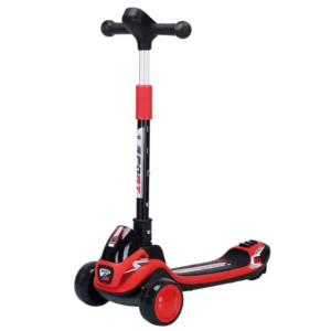 Trottinette 3 roues Voiture de course pliable  - Rouge