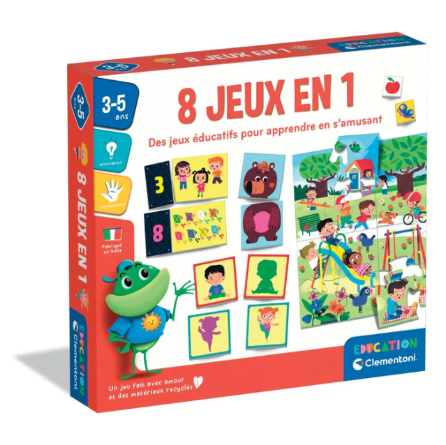 Coffret 8 jeux en 1 - Clementoni
