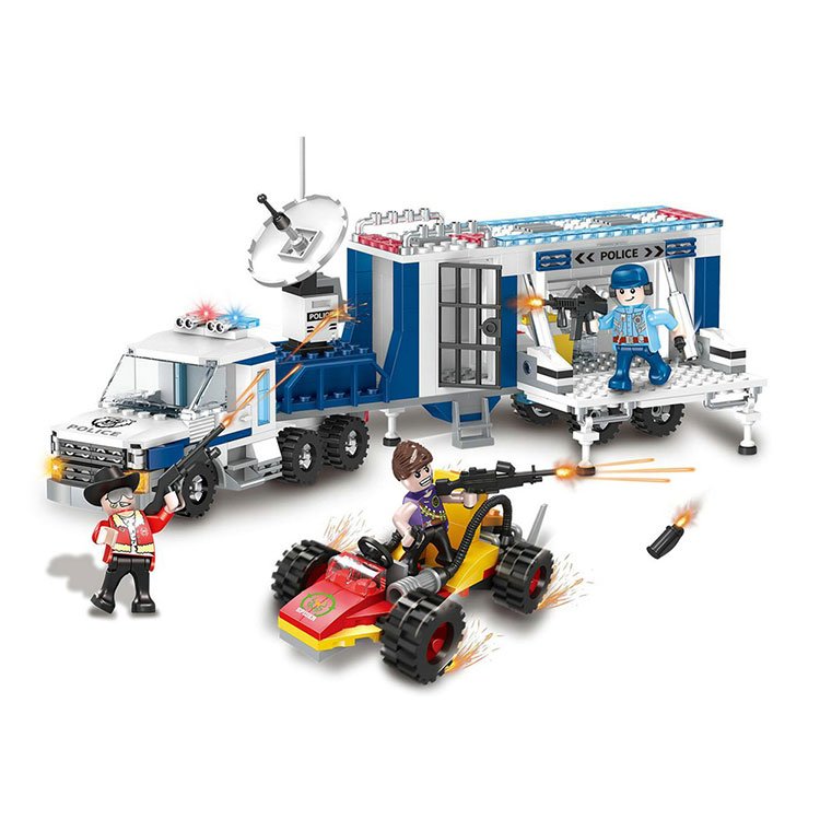 Cogo City - Camion de police de la ville et chariot - 406 pcs – Image 2