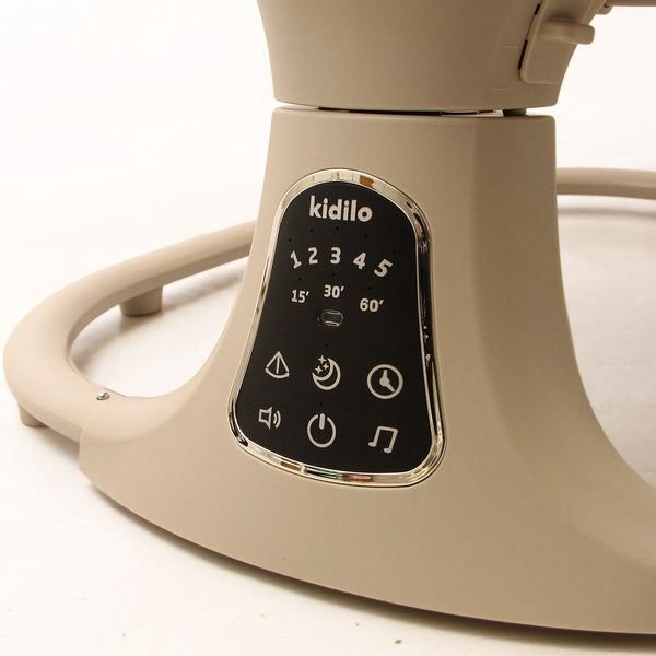Balancelle électrique avec télécommande et bluethoot - Kidilo Gris – Image 2