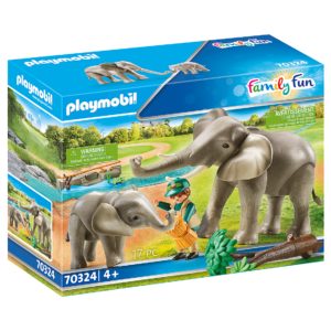 Play mobil - Eléphants et soigneur
