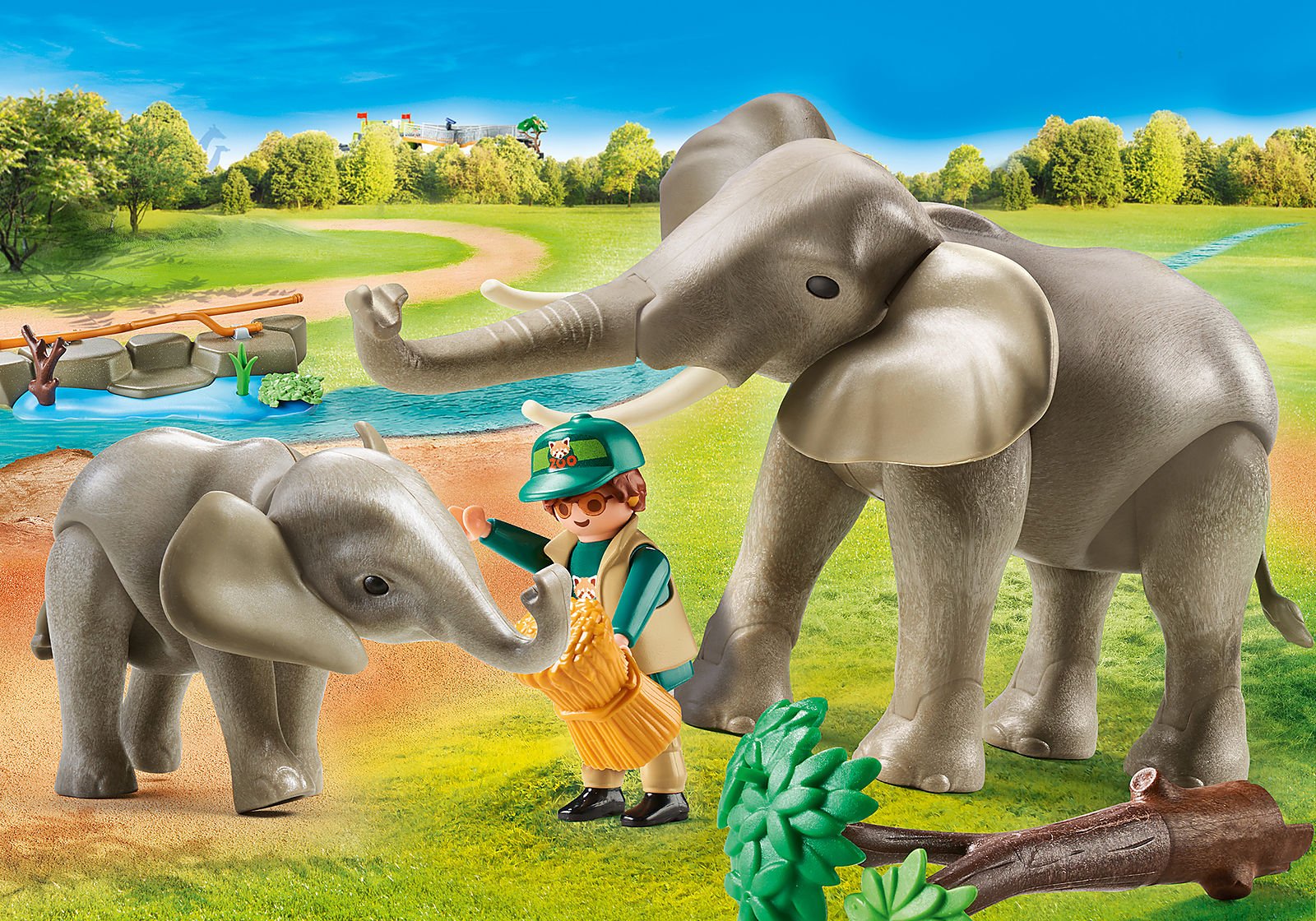 Play mobil - Eléphants et soigneur – Image 2