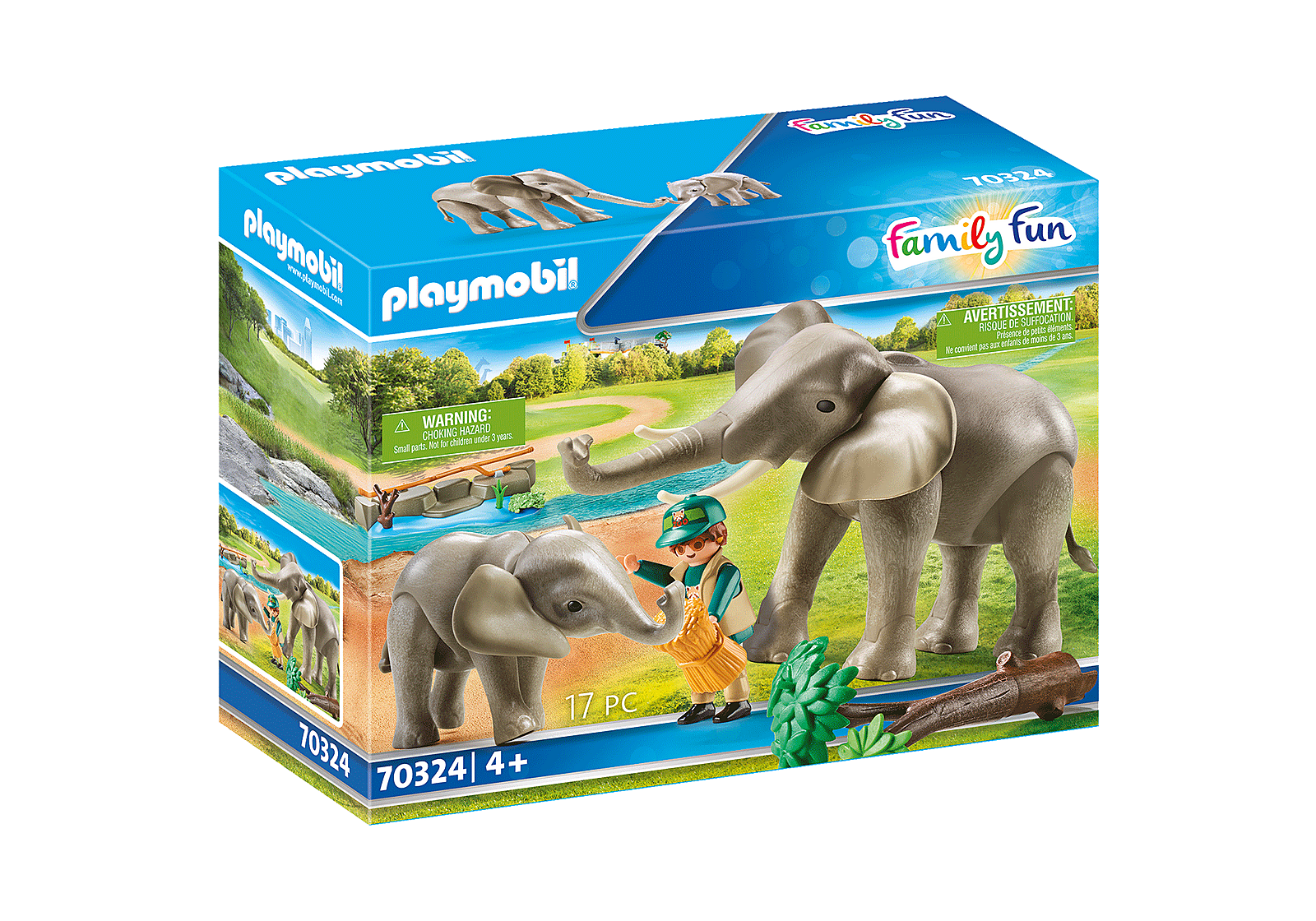 Play mobil - Eléphants et soigneur