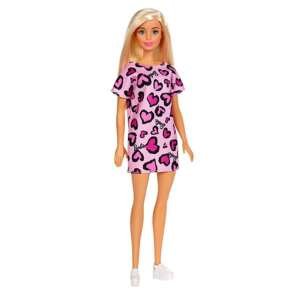 Poupée Barbie blonde avec robe rose - Mattel