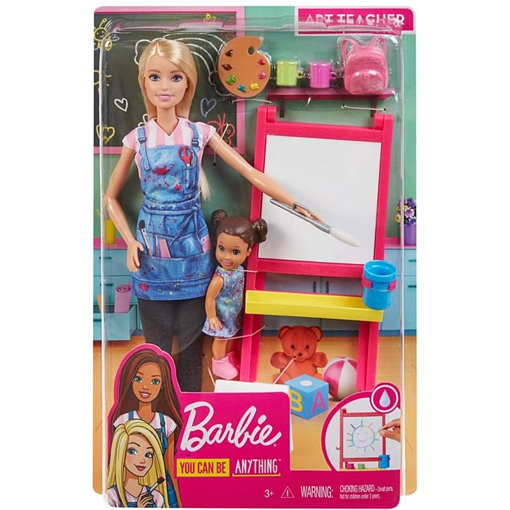 Barbie de professeur d' art avec Playset Blonde- Mattel – Image 5