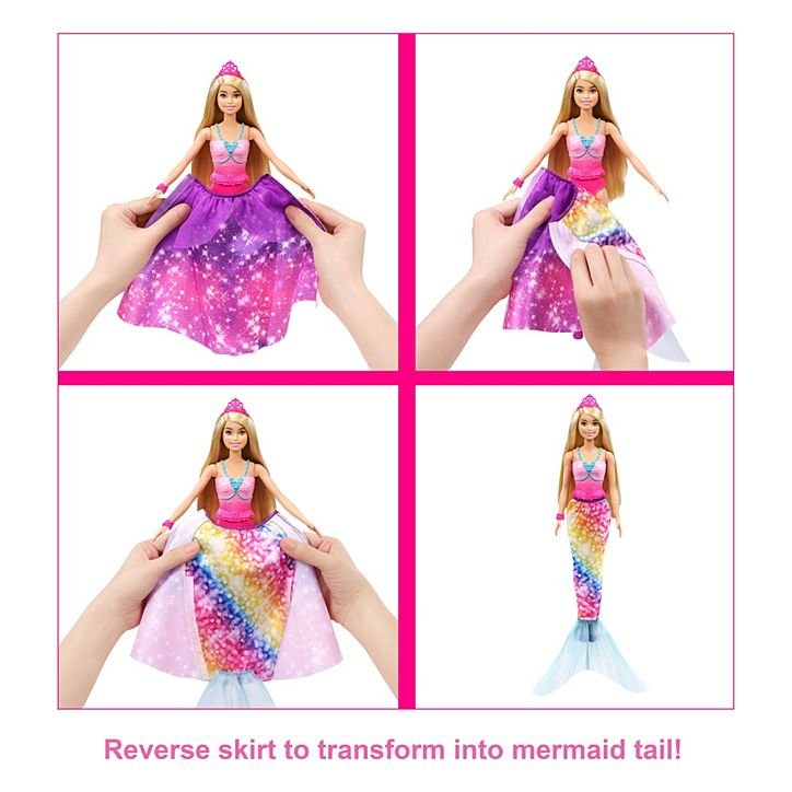 Barbie Dreamtopia 2-in-1 princesse sirène transformation Fashion -Mattel – Image 3