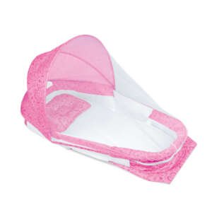 Couffin bébé portable avec moustiquaire -Rose