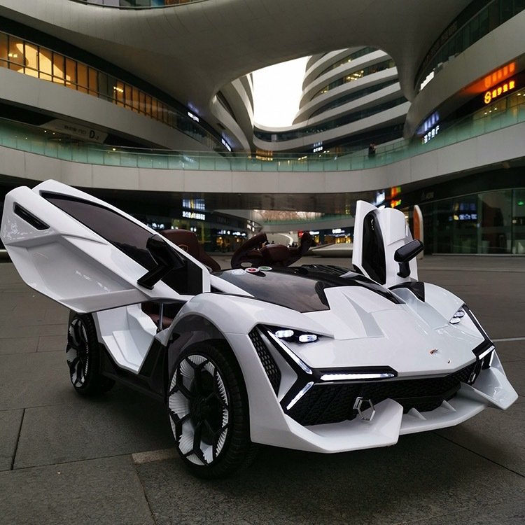 Voiture électrique style Lamborghini 12V - Blanc