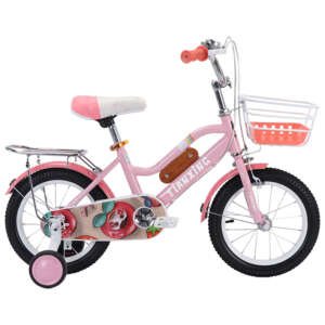 Vélo 16 pouces Bicyclette pour fille de 5 à 8 ans Rose