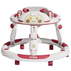 Youpala réglable et pliable avec son et lumière ronde pour bébé - Rose
