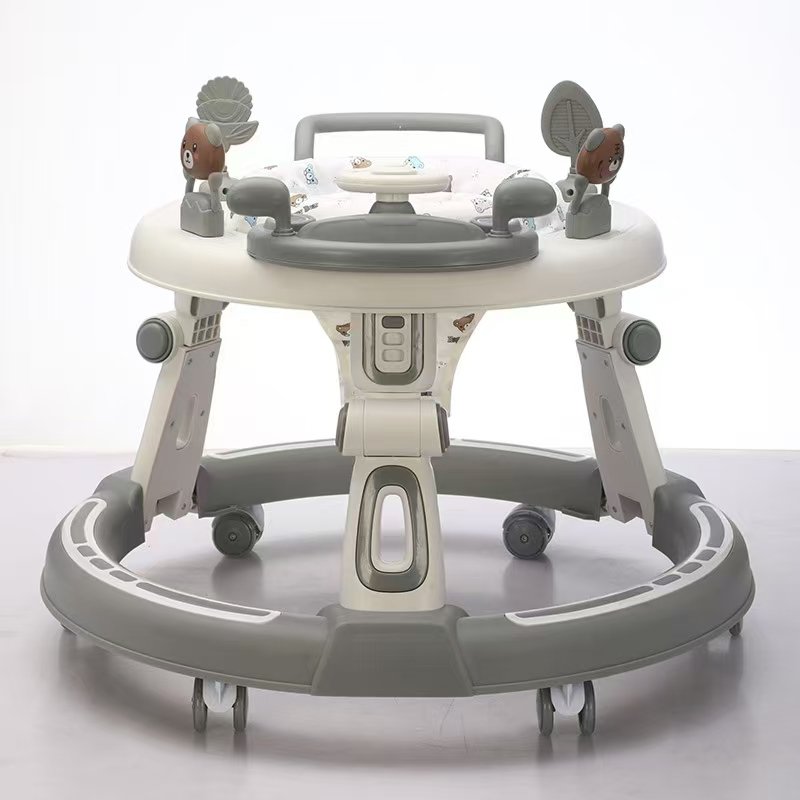 Youpala réglable et pliable avec son et lumière ronde pour bébé - Gris – Image 2