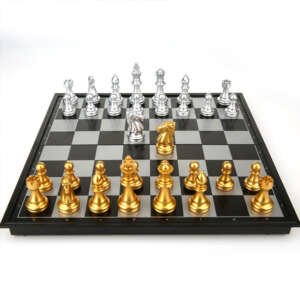 Jeu d'échecs magnétique pliable, 32x32x2cm