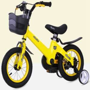 Vélo AIBEILE enfant 18 pouces de 6-9ans- Bicyclette Jaune