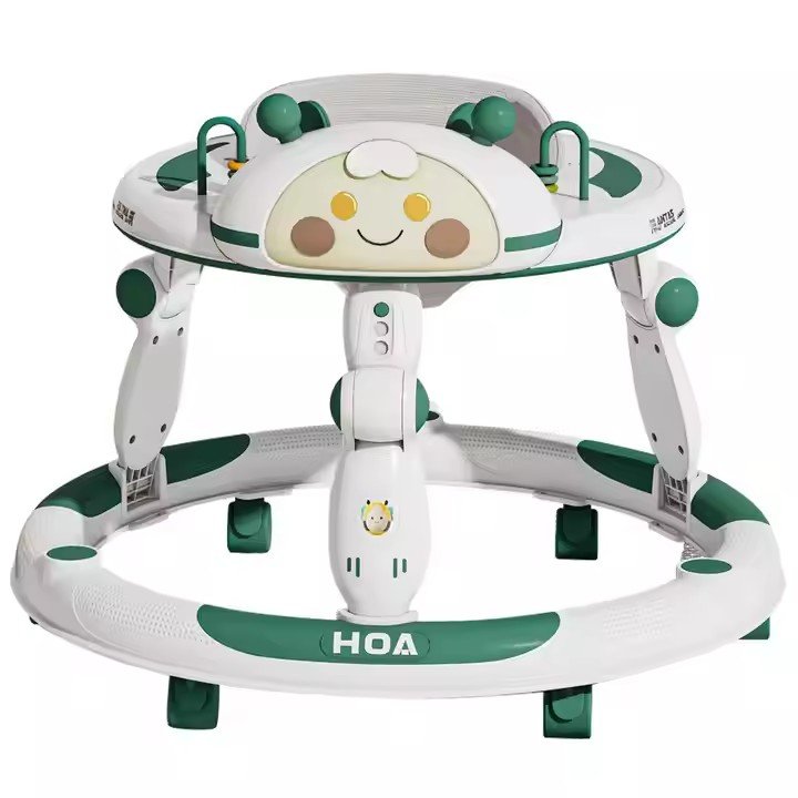 Youpala réglable et pliable avec son et lumière ronde pour bébé - Vert