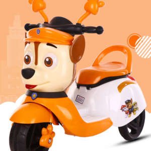 Moto électrique style Paw Patrol 6V - Orange