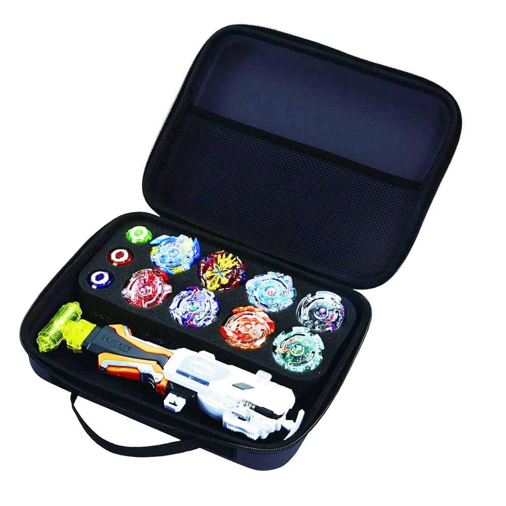 Takara Tomy Beyblade Burst Étui Souple avec 8 toupies et un lanceur