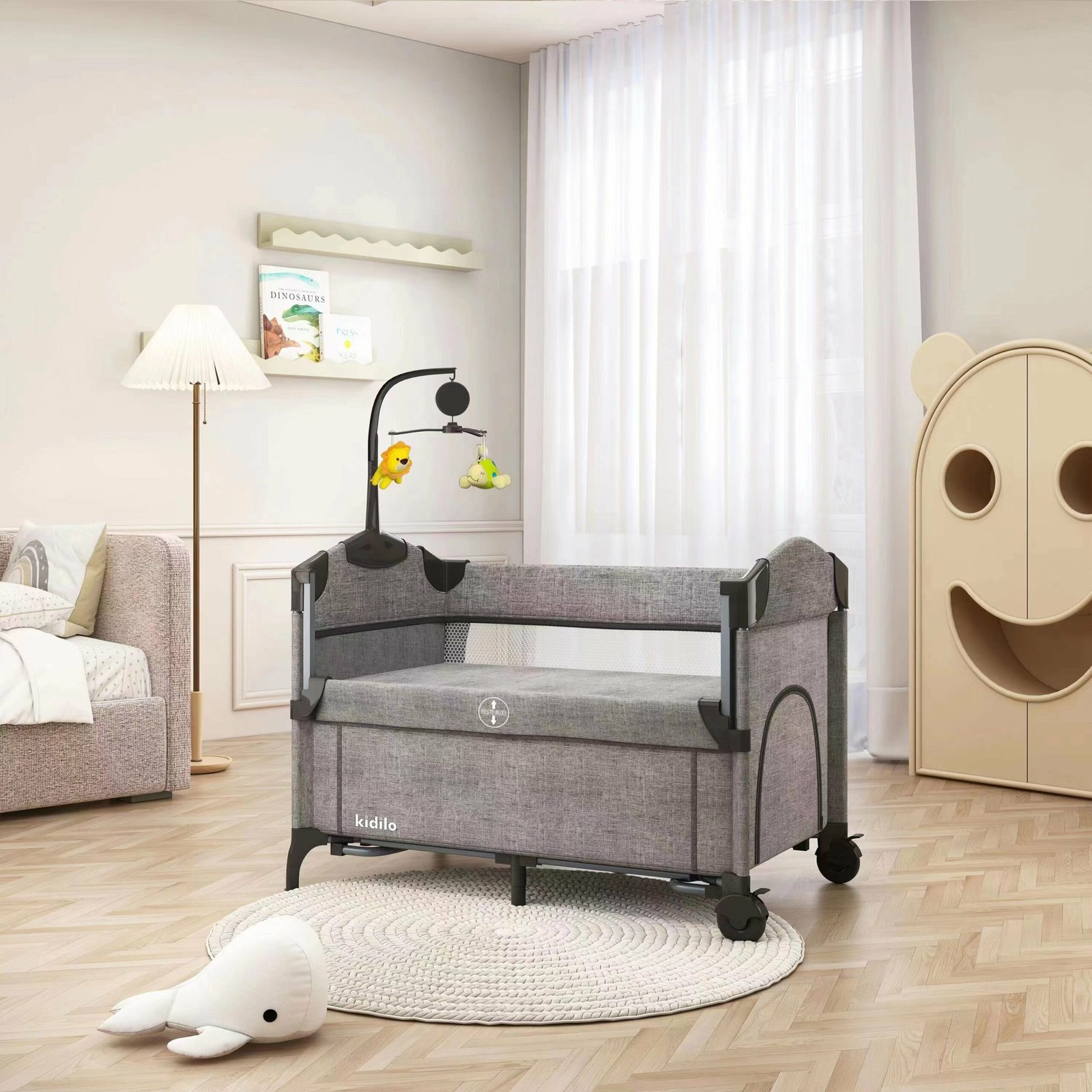 Lit parc Cododo – Kidilo GRIS