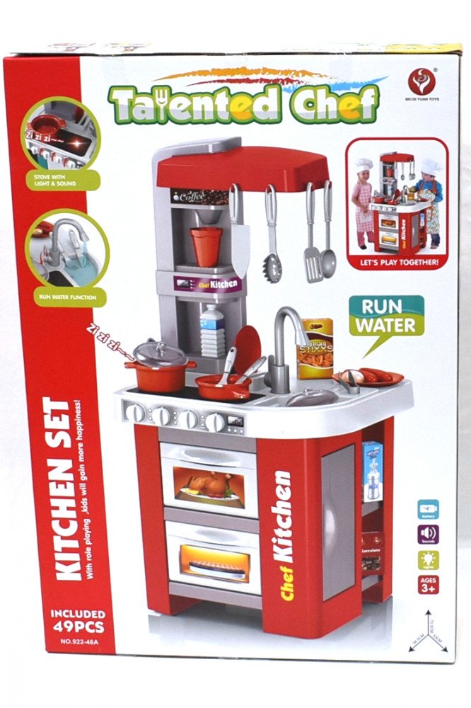 Cuisine Chef Talentueux - 49 pièces - Rouge – Image 2