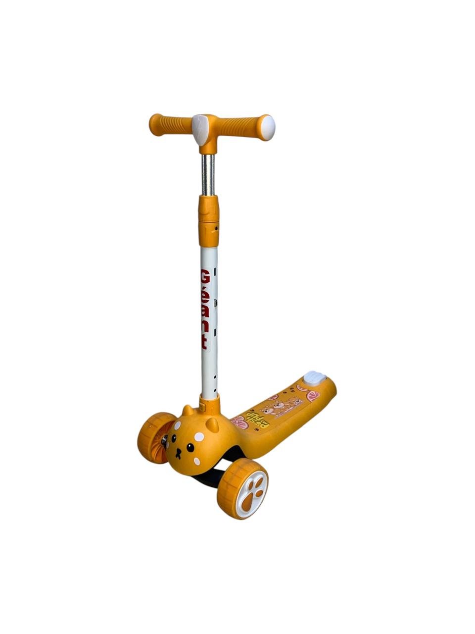 Trottinette 3 roues avec lumière et musique - Orange
