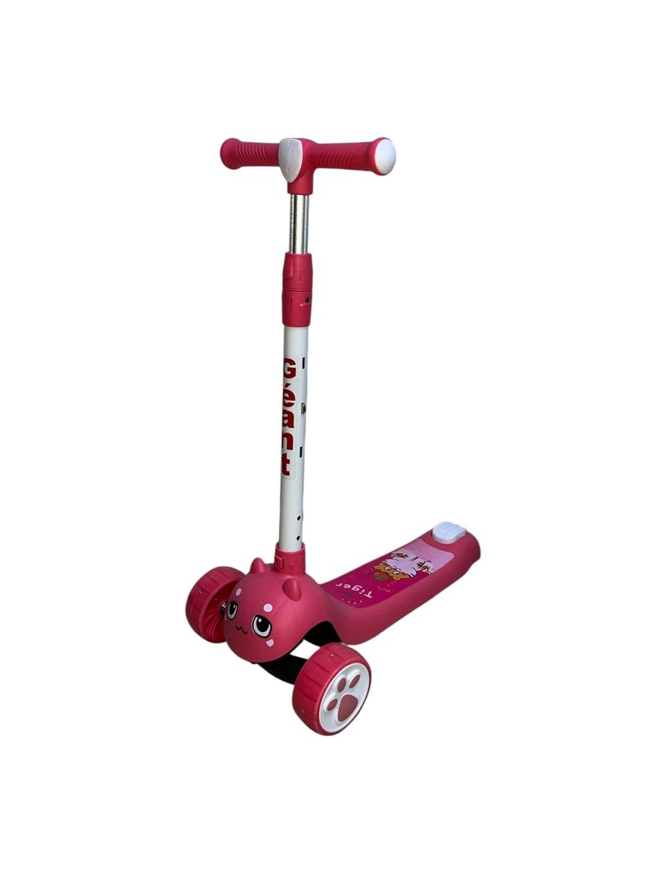 Trottinette 3 roues avec lumière et musique - Rose