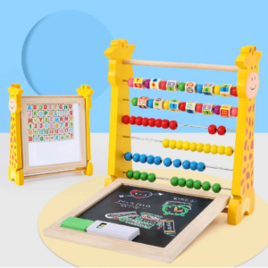 Girafe tableau en bois de peinture cadre de comptage multi-fonction