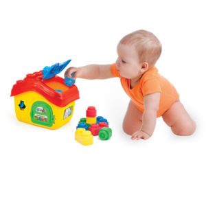 Clemmy Maison de bloc en silicone colorés - Clementoni