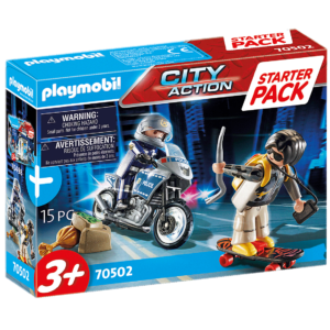 Playmobil -Starter Pack Motard de police et voleur