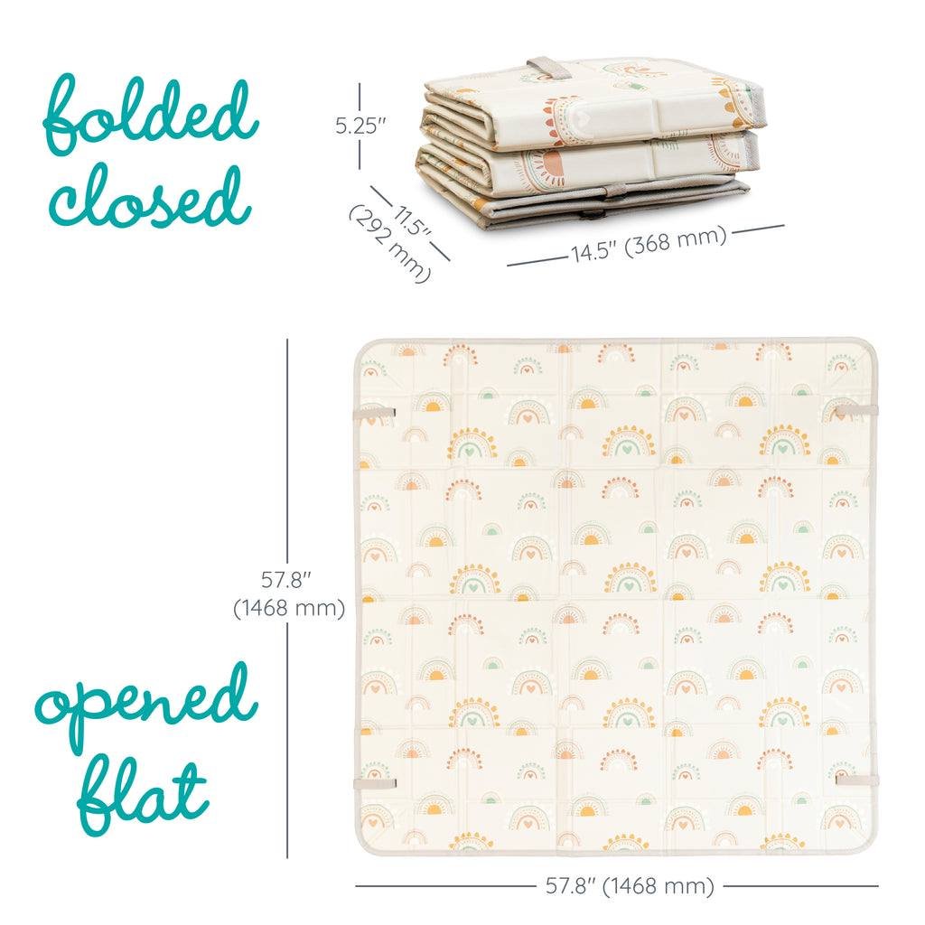 Tapis Pliable en mousse confortable pour bébé - 150 x 150 cm – Image 3