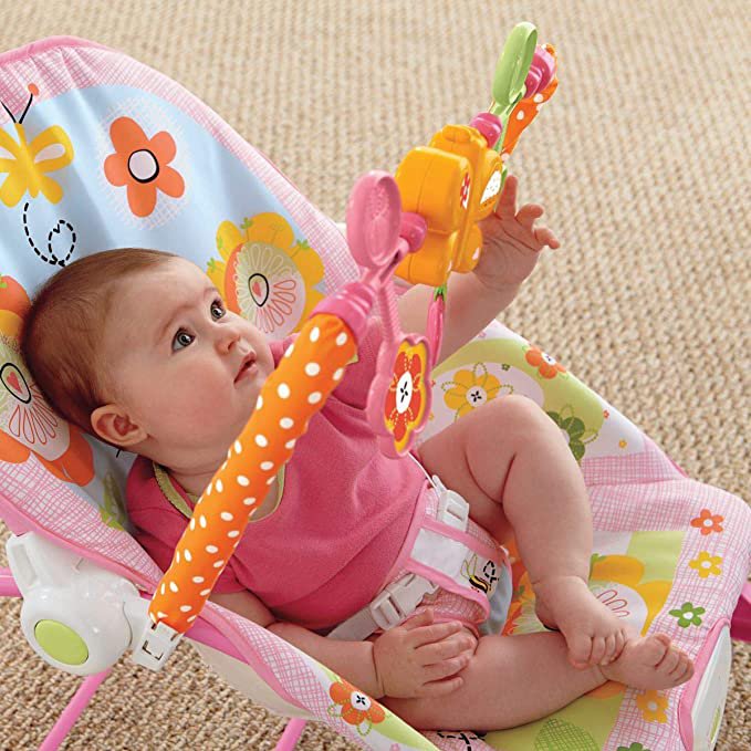 Transat bébé Electrique Vibrant et Musical- Relax Rose – Image 2