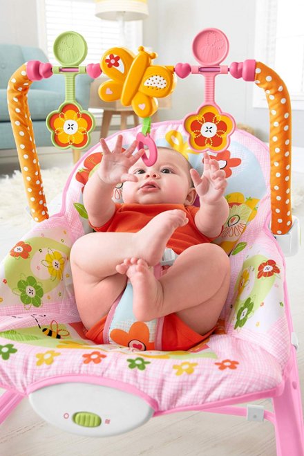 Transat bébé Electrique Vibrant et Musical- Relax Rose – Image 3