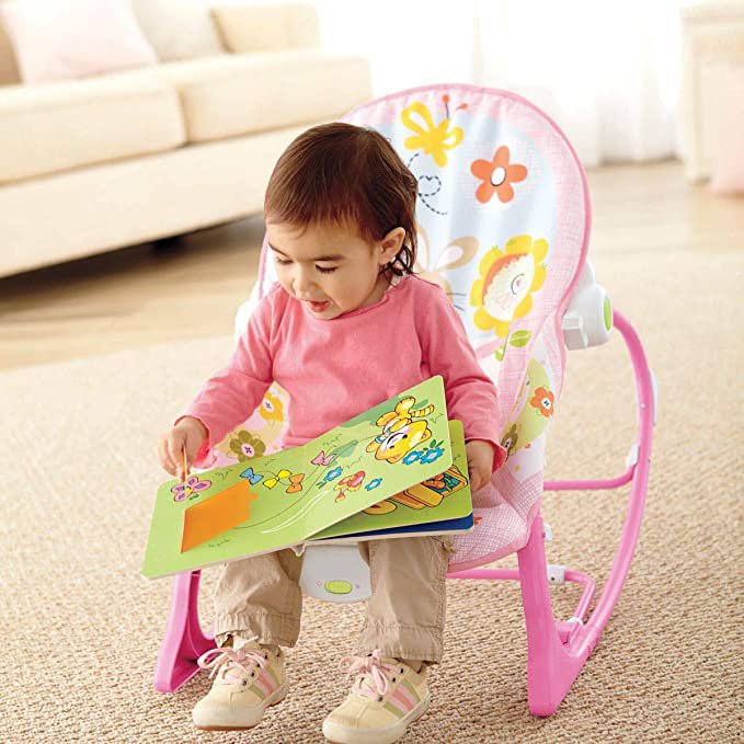 Transat bébé Electrique Vibrant et Musical- Relax Rose – Image 4