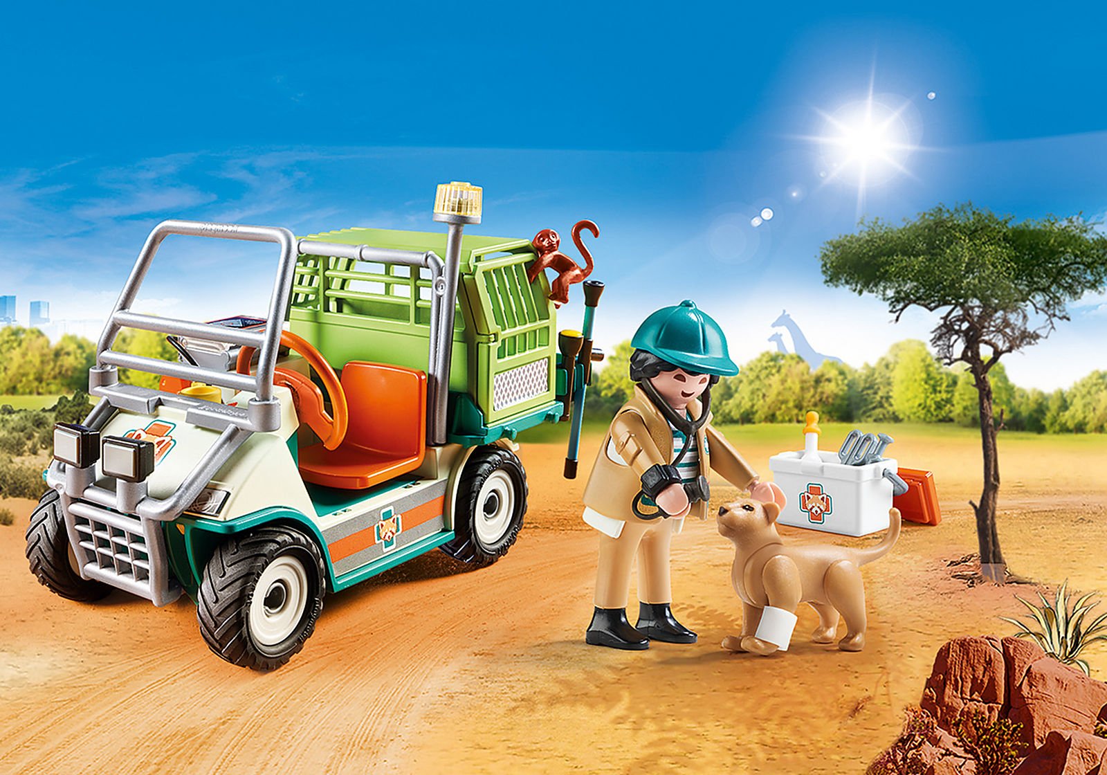 Playmobil - Vétérinaire et véhicule tout terrain – Image 2