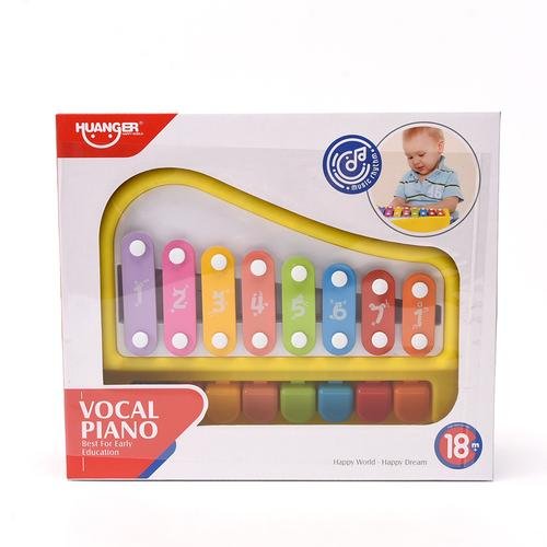 Piano vocal xylophone à 8 touches Jaune - Huanger – Image 5
