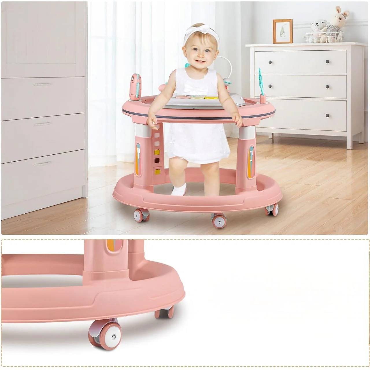 Youpala Trotteur avec siège 360°-Rose – Image 2