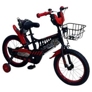 Velo 16 pouces en acier - Bicyclette de 4 à 7 ans Rouge