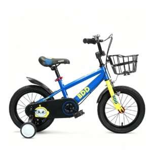 Velo 12 pouces en acier - Bicyclette de 3 à 6 ans Bleu Foncé
