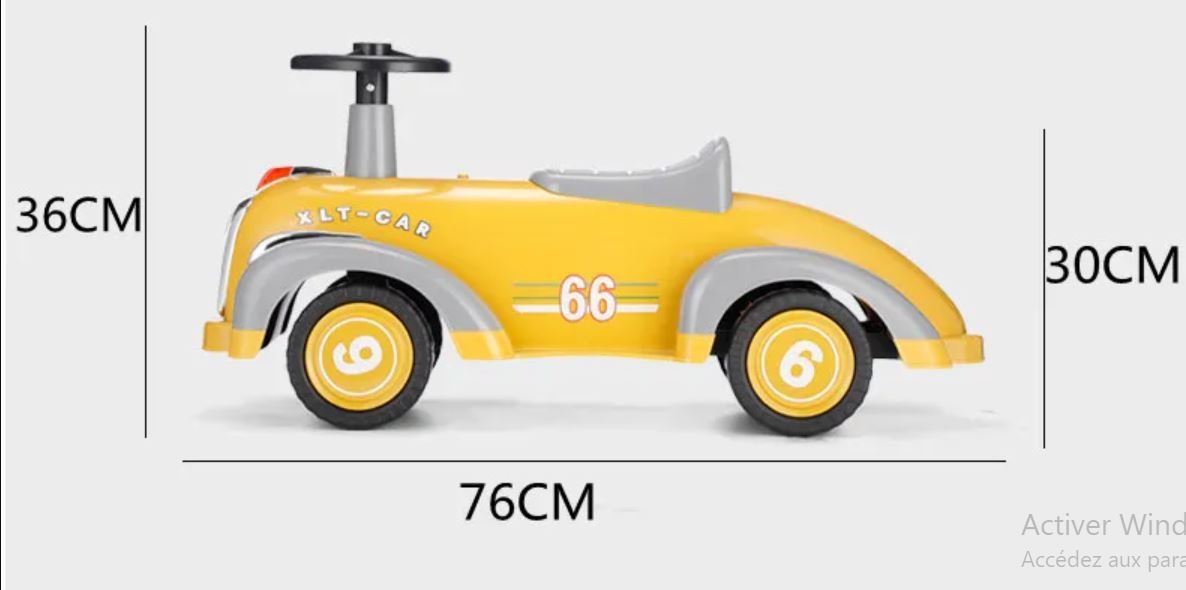 Porteur voiture baby car classic ROUGE – Image 3