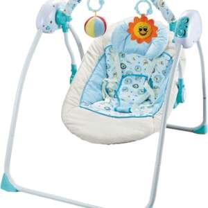 Balancelle bébé électrique avec télécommande - Relax Rose