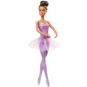 Poupée ballerine Barbie , brune -Mattel