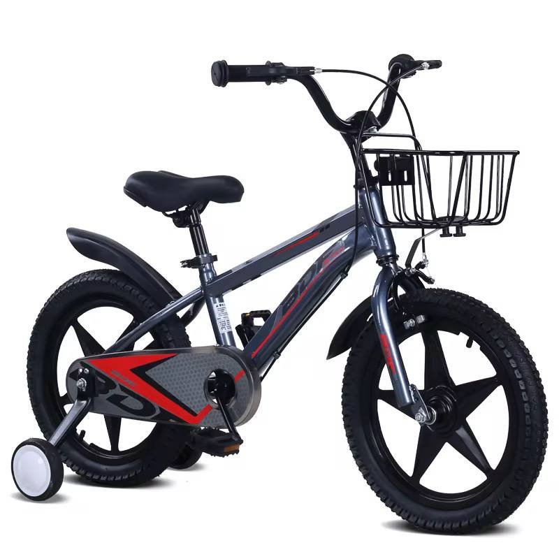Velo 14 pouces Bicyclette de 4 à 7 ans Gris Foncé