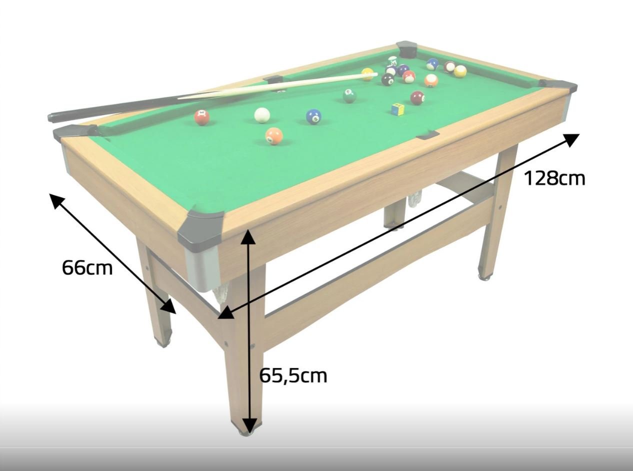 Table de billard pour enfants et adultes 126cm en Bois – Image 6