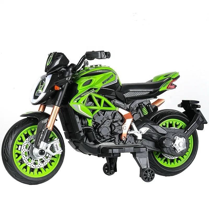 Moto électrique sportive 12V - Vert – Image 2