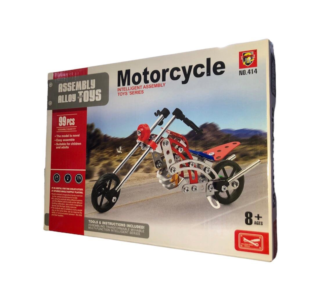 Jeu de construction Motorcycle - 99 pcs montée en vis et tournevis
