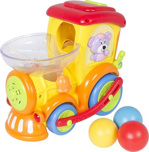 Train lanceur de boules avec lumière et son - Hola