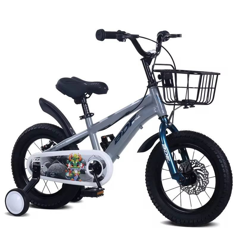 Vélo 18 pouces Bicyclette de 6 à 10 ans Gris